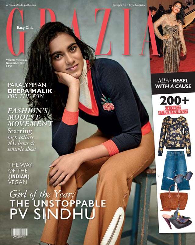 PV Sindhu aces Grazia India cover! | Femina.in