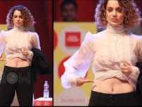 Kangana Ranaut shows off her sexy abs