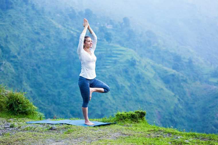 Vrikshasana (Tree Pose) yoga for health