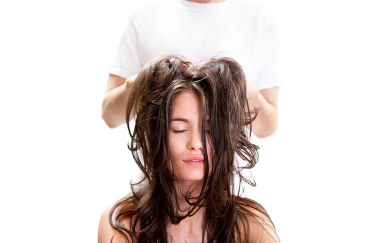 Relaxing oil massage for healthy scalp