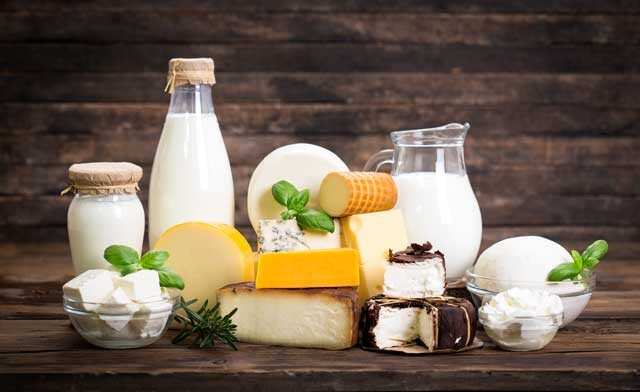 Foods rich in Vitamin B12 Dairy products