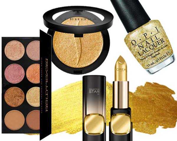 How to infuse gold into your makeup palette