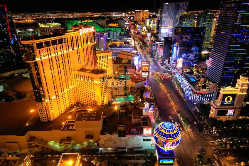 Nightlife in Las Vegas, the USA