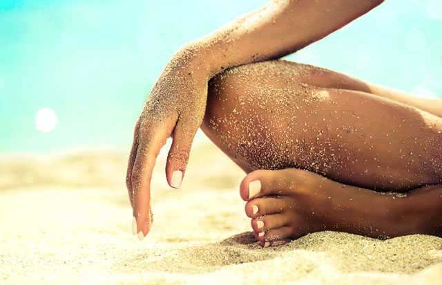 Baking soda for dark elbows and knees