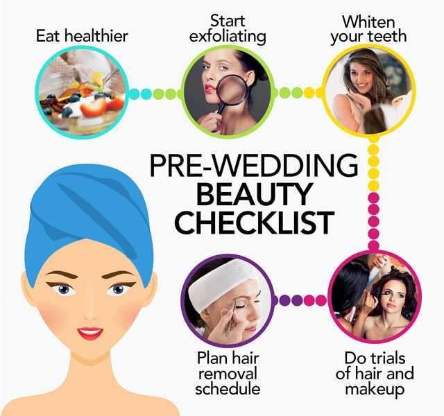 Beauty regimens before your wedding day 