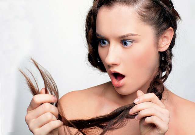 Split ends can be due to stress on your tresses