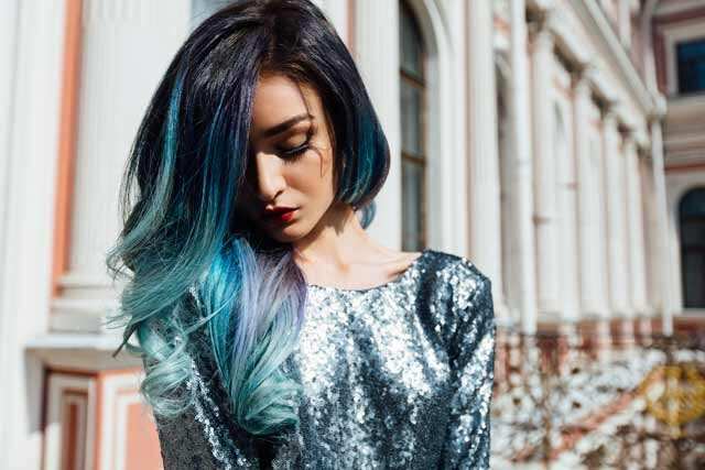 24 Fairy Blue Ombre Hair for Beautiful Girls