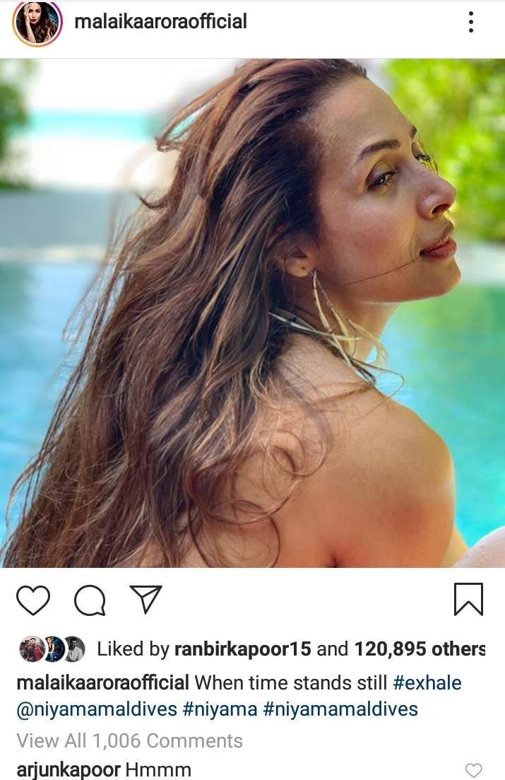   femina "src =" https://femina.wwmindia.com/content/2019/Mar/68617815.jpg "title =" femina "/>


<p> The city of B is boiling with the rumors of marriage of Malaika Arora and Arjun Kapoor in April. Although the two men have not yet formalized their relationship, they do not hesitate to use a PDA on social networks and outings together. </p>
<p>  Recently, Malaika shared a great picture of herself on her Instagram account and Arjun Kapoor seems stunned. The actor, who is often seen commenting on his photos, has also made it into the comments section. However, it seems that he lacked words to praise this superb picture of his wife. He could only write "Hmm". <br /><strong>  Look at the photo here with Arjun's commentary: </strong></p>
<p><img decoding=