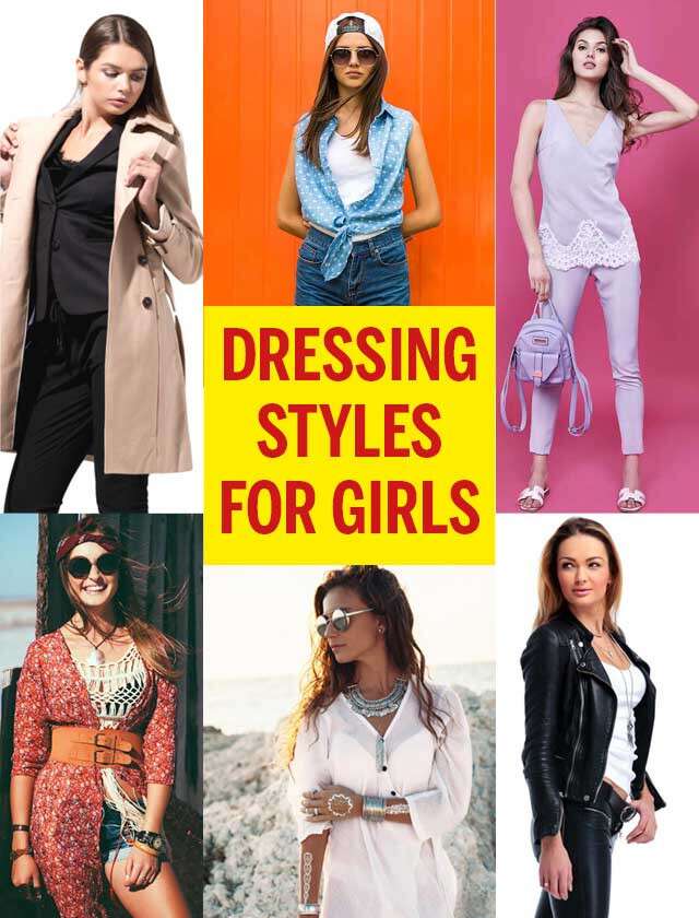 Styles vestimentaires pour les filles Infographie