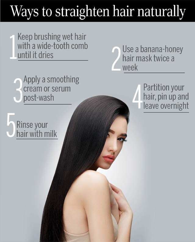 How to Straighten Hair Naturally Femina.in