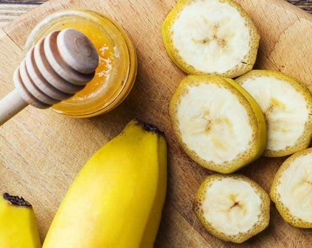 Use a Banana-Honey Mask twice a week for Straighten Hair Naturally