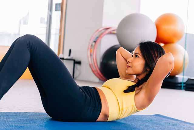 Crunches to lose belly fat