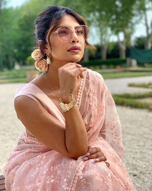 Priyanka Chopra wearing Flower braid, a festive hairstyle