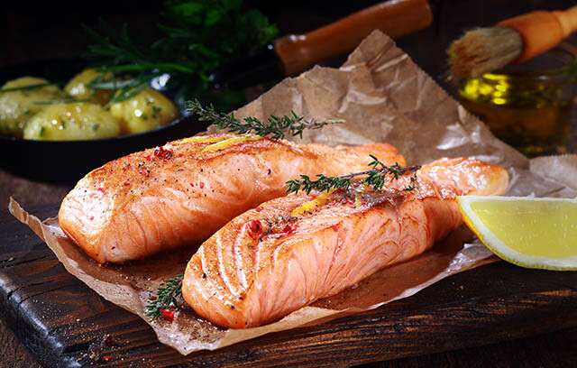 Weight gain diet - Salmon