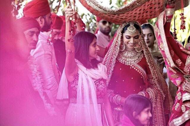 Deepika Padukone Sindhi wedding dress