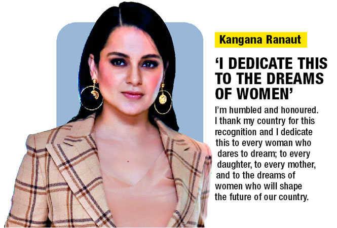 Pv Sindhu Kangana Ranaut Sarita Joshi On List Of Padma Awardees This Year Femina In