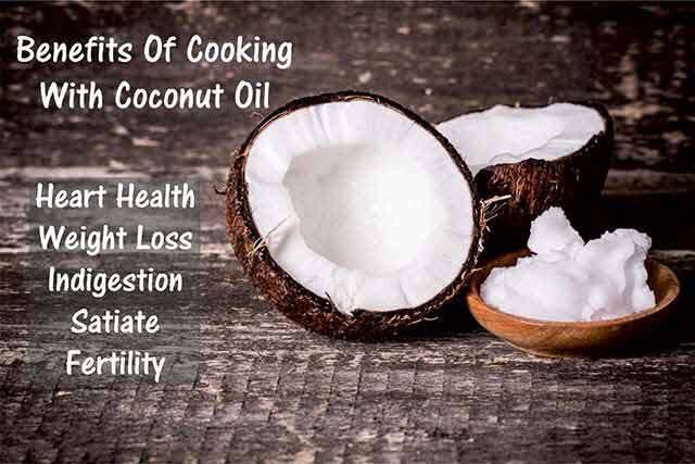 Benefits Of Cooking With Coconut Oil - Infographic