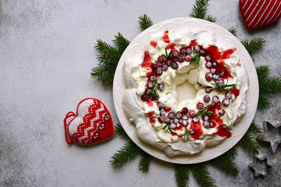 Christmas Pavlova Wreath