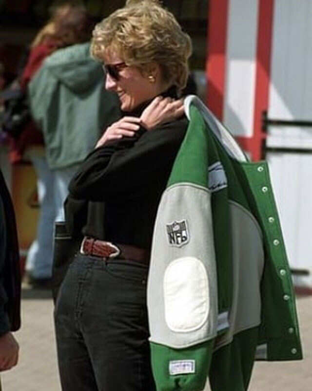 Princess Diana Philadelphia Eagles Wool Varsity Jacket