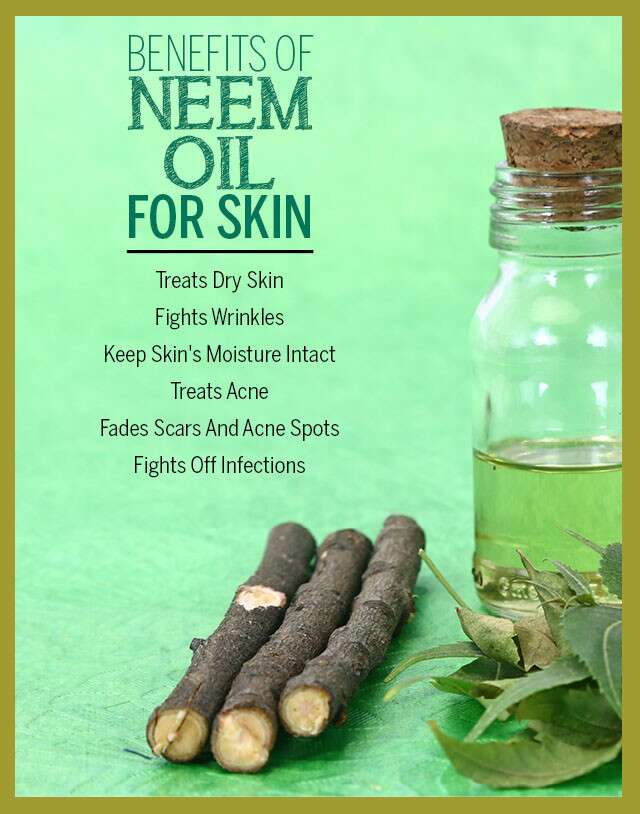 Neem Oil For Skin Infographic