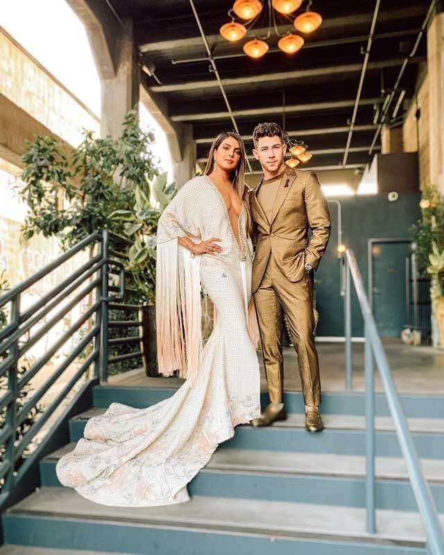 Priyanka Chopra & Nick Jonas: Photos of the Power Couple  Desi wedding  dresses, Indian outfits, Bridal dress design