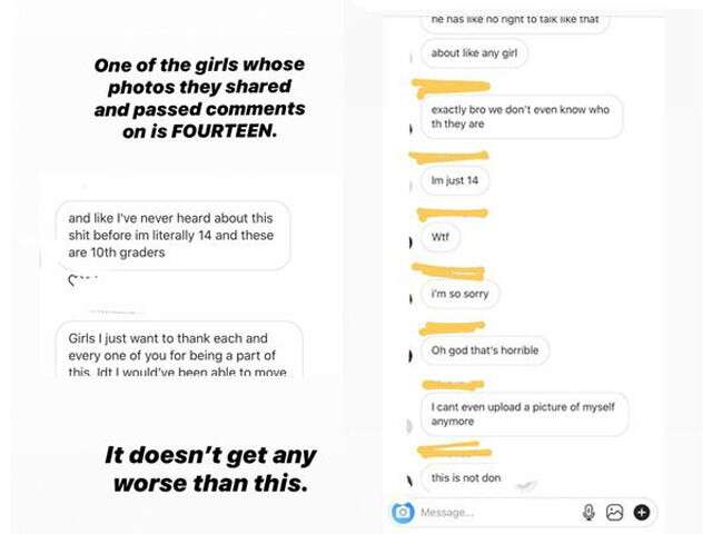 Instagram And Twitter Expose Appalling Bois Locker Room Chat Femina In
