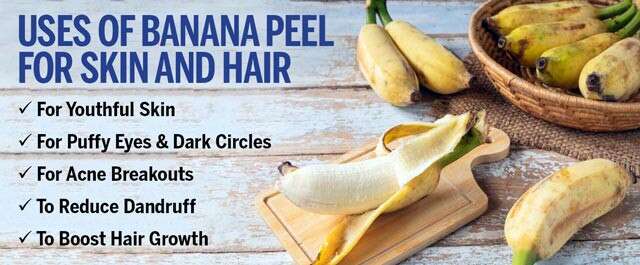 montering ekstremt fotografering Uses Of Banana Peel For Hair And Skin | Femina.in