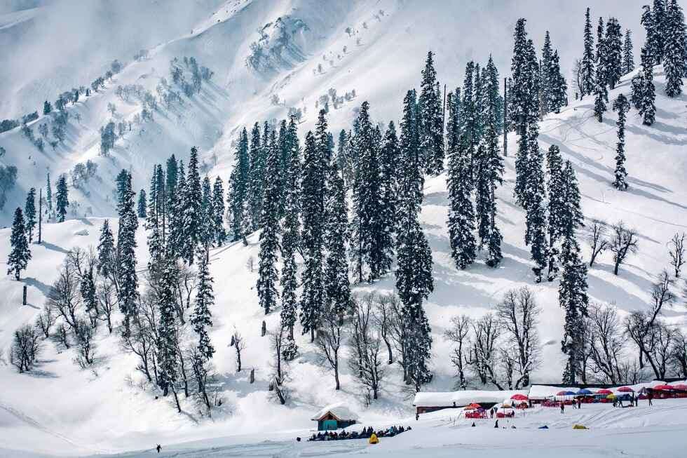 Kashmir winter landscape
