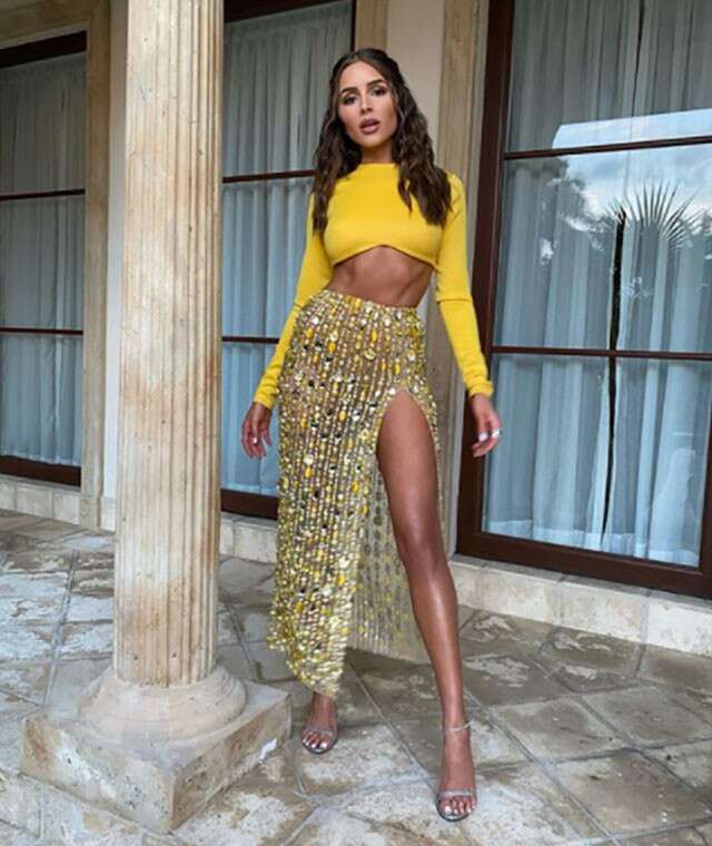 Sexy Slit: Crop Top And Side Slit Skirt