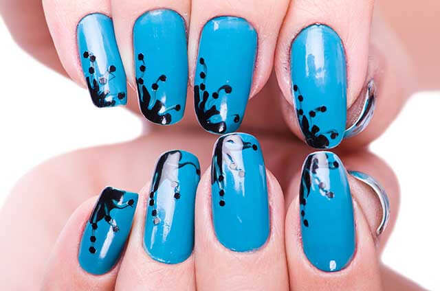 Sport Some Crazy Blue Manicure This Festive Season 