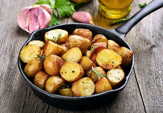 Healthy Late Night Snack: Rosemary Potatoes