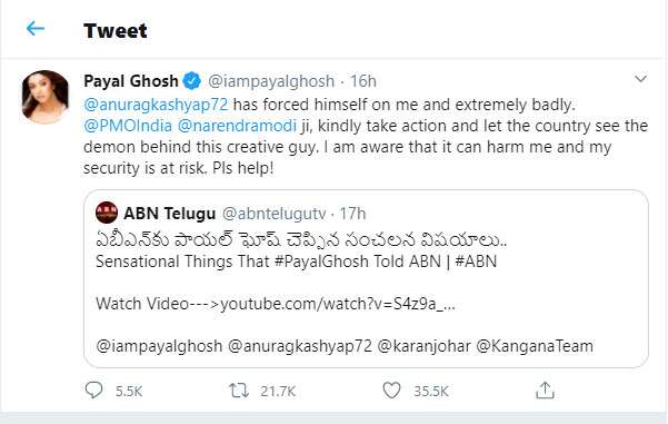 Payal Ghosh Accuses Filmmaker Of Harassment Femina In