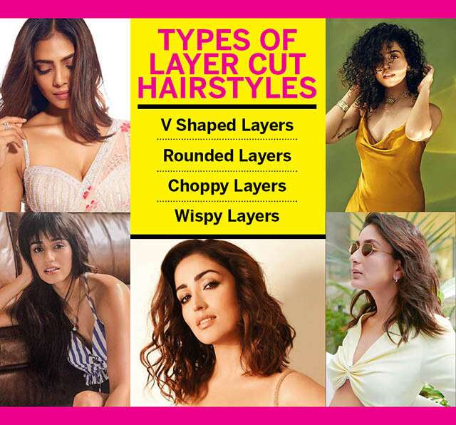 Types Of Layered Cut Hairstyles For Women Infographic
