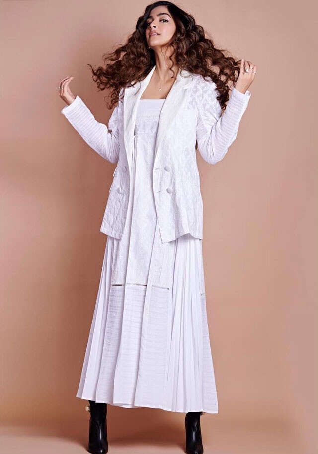 Sonam Kapoor Ahuja - Minimalist Layering With Smart Casual Dresses