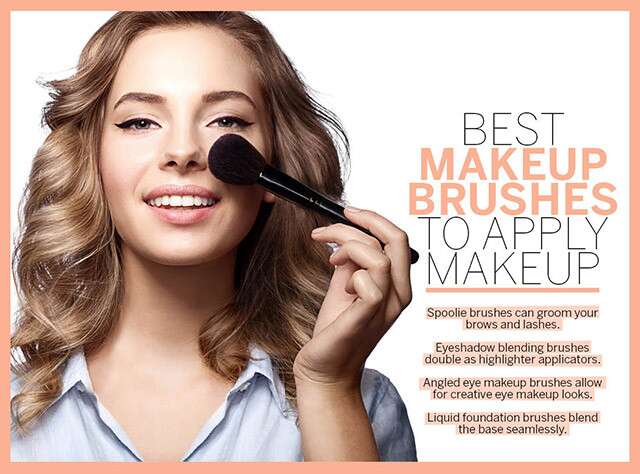 Best Makeup Brushes to Apply Makeup Infographic