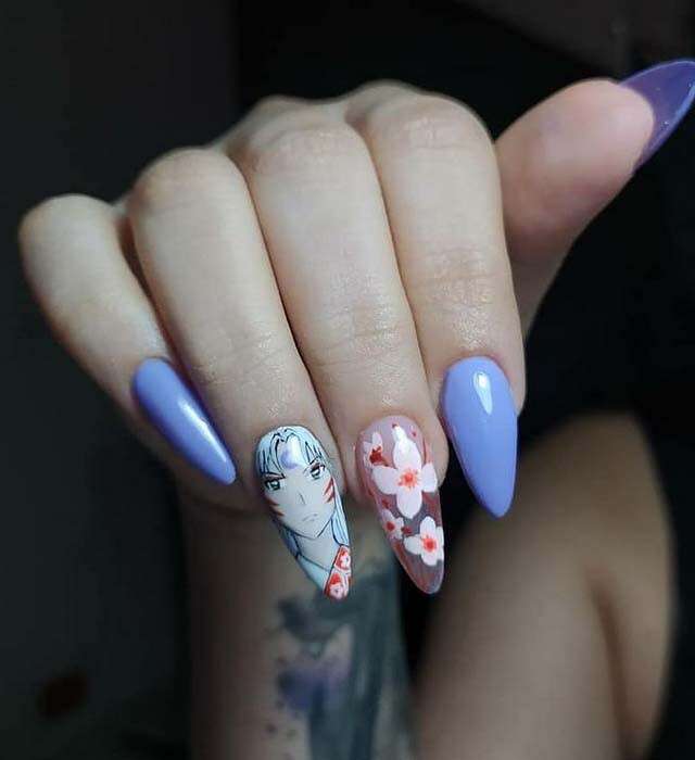 Anime nails  Anime nails Swag nails Best acrylic nails