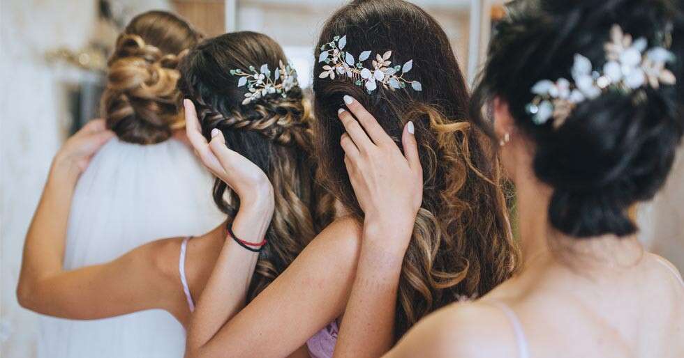 Wedding hairstyle - a Royalty Free Stock Photo from Photocase