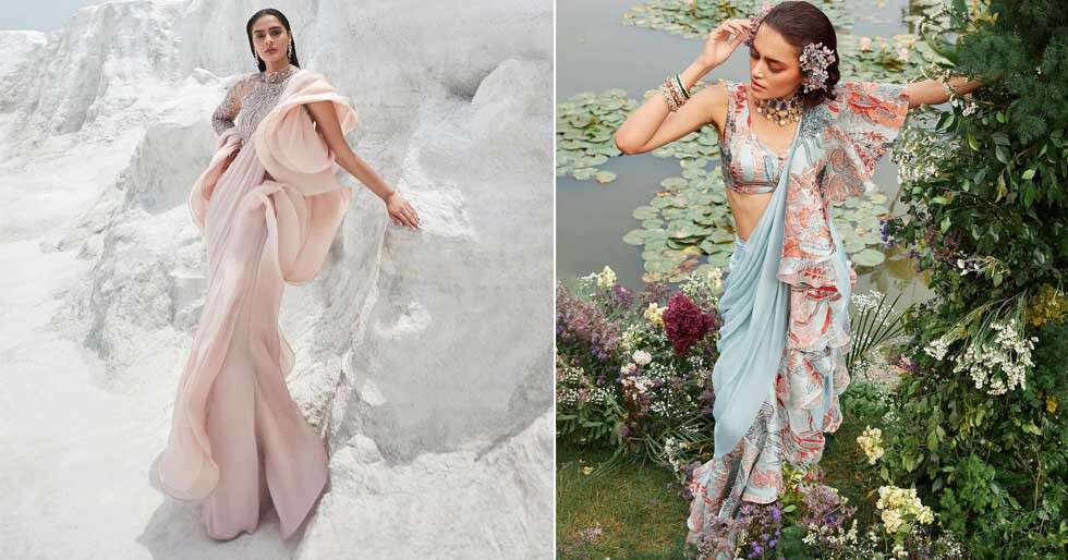 Unleash Your Inner Fashionista With Quirky Pre-Draped Saree – Fabcurate
