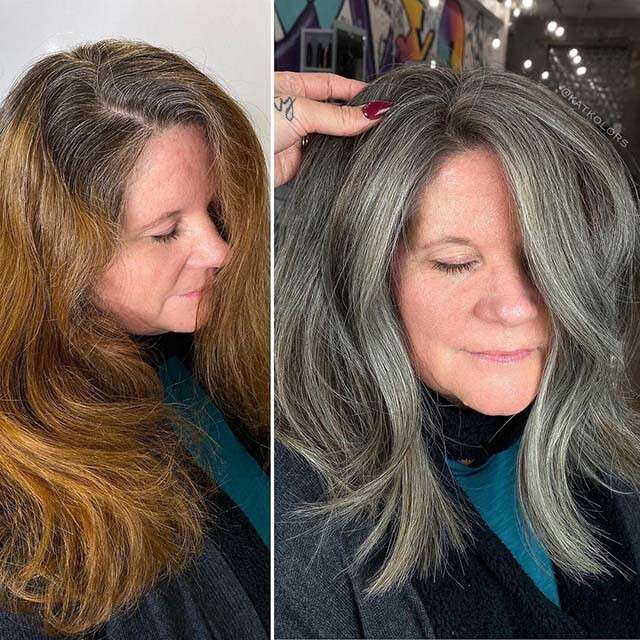 Grey Blending Is The Hair Trend For Flawless Colour Transition 