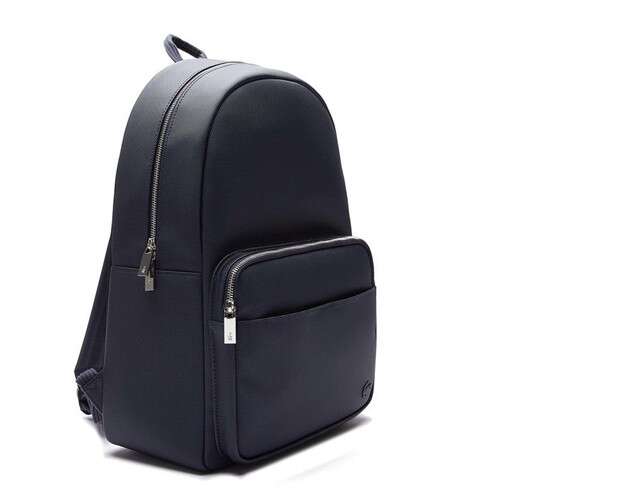 LACOSTE - Blue Classic Petit Pique Large Backpack