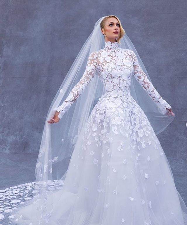 Celebrity Wedding Dresses 2021: Ariana Grande, Paris Hilton and More