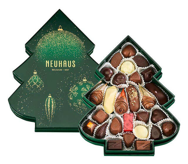 Cococart Neuhaus Christmas Tree Milk Chocolate Gift Box