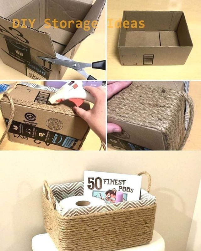 How to Upcycle Cardboard Boxes into Decorative Storage