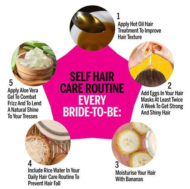 Hair Care Routine for Every Bride Infographic