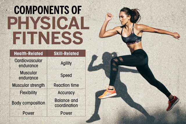 Components Of Physical Fitness Infographic