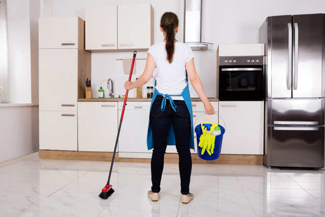 how to clean kitchen floor