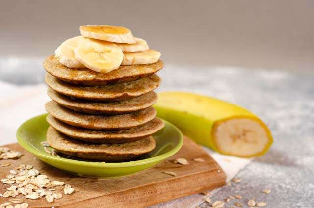 banana recipes - Oat Pancakes With Banana