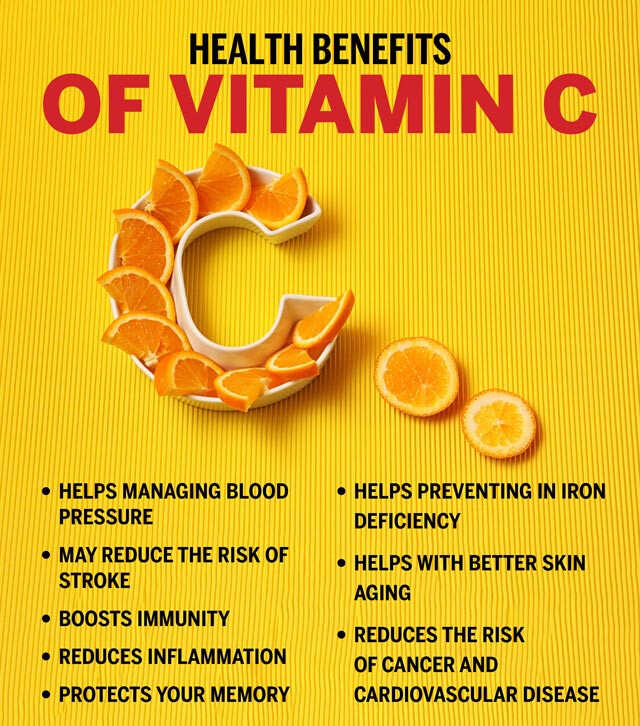 Vitamin C Benefits, Sources, Supplements, Dose