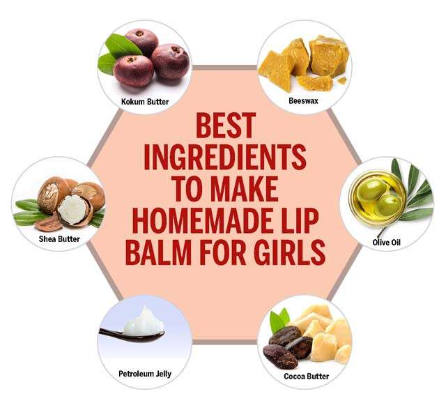 The Best Ingredients To Make Homemade Lip Balm Infographic