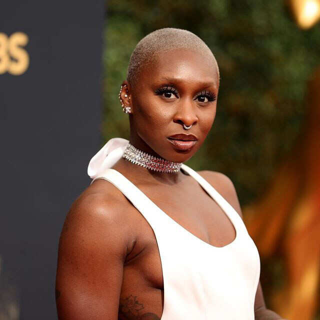 Cynthia Erivo wearing Roberto Coin choker